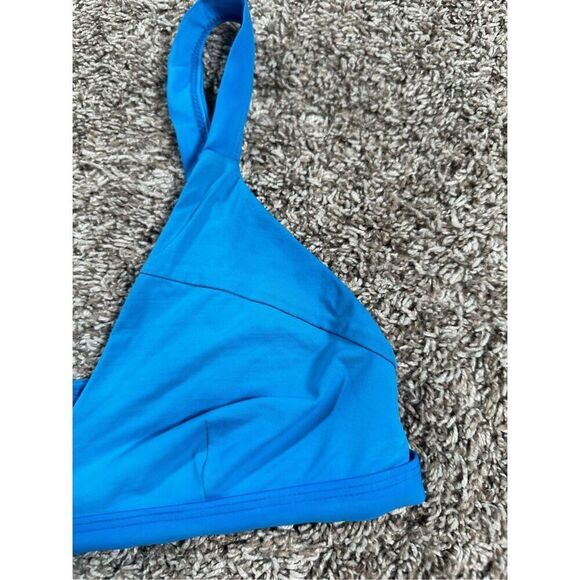 Tavik Swimwear Coco Scoop Neck Bikini Swim Top Blue Cage Strappy S Beach Summer - Picture 9 of 10